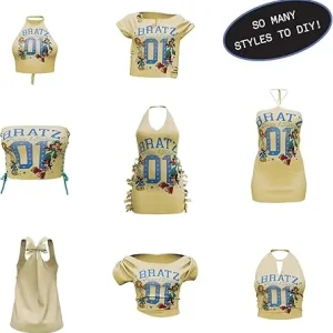 Bratz Stylin' Sasha Doll with Customizable T-Shirt