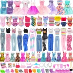 ENOCHT 51 PCS Doll Clothes and Accessories